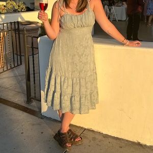 Speechless Green Midi Dress